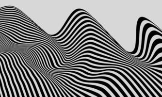 stock illustratie abstract creatief landschap achtergrond terrein zwart wit patroon vector