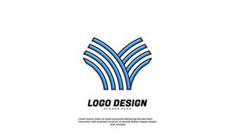 voorraad vector abstracte creatieve inspiratie logo voor bedrijf eerste y en lijn vlakke stijl ontwerpsjabloon