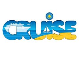 cruiseresort en reizen vector