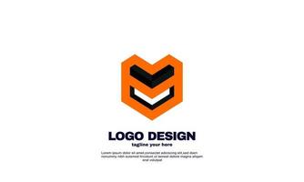 voorraad abstract creatief zakelijk bedrijf bedrijf eenvoudig idee zeshoek ontwerp logo element merk identiteit ontwerpsjabloon kleurrijk vector