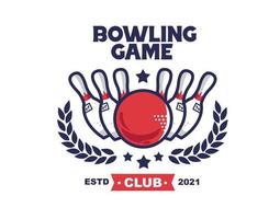 bowlinglogo voor alle soorten teams en evenementen vector