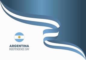 Argentijnse onafhankelijkheidsdag nationale viering op 9 juli. vector