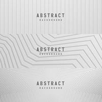 banner abstracte geometrische witte en grijze kleur achtergrond vectorillustratie. vector