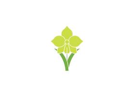 logo voor een bloem ontwerp vector pictogrammalplaatje