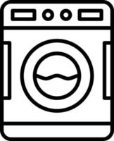 wasmachine pictogramstijl vector