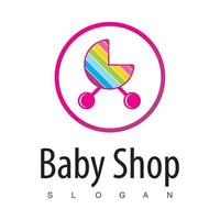 sjabloon voor babywinkel-logo vector