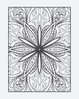 volwassen kleurplaat gratis vector. overzicht mandala vector