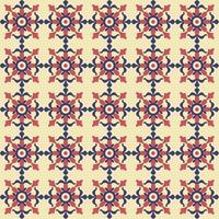 patroon ontwerpelementen symmetrische bloemblaadjes schets retro design vector