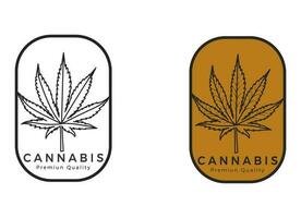 marihuana logo vectorillustratie. vector