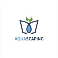 aqua scape ontwerp vectorillustratie vector