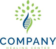 healing center logo ontwerp symbool vector