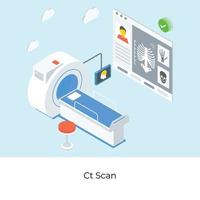 ct scan concepten vector