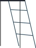 dubbele trede ladder vector