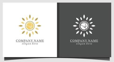 luxe natuur logo ontwerpsjabloon vector