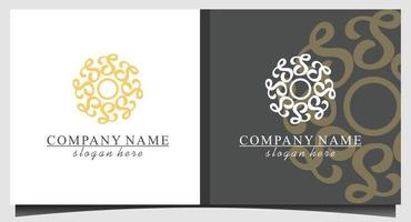 abstract s luxe logo-ontwerp vector