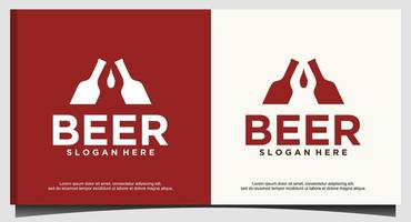 bier logo ontwerpsjabloon vector