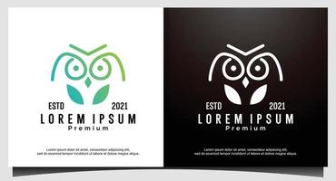 uil vogel logo ontwerpsjabloon vector