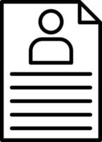 cv-pictogramstijl vector