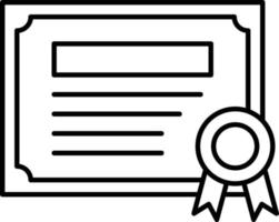 diploma pictogramstijl vector