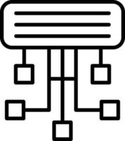 pictogramstijl sitemap vector