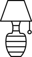 lamp pictogramstijl vector