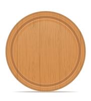 houten snijplank vectorillustratie vector