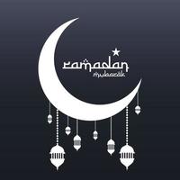 ramadan kareem-wenskaart met arabisch ornament. vector