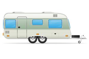 aanhangwagen caravan vectorillustratie vector