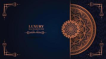 luxe bloemmotief textuur en traditionele Arabische mandala concept, gebruik voor islamitische ramadan banner ontwerp, visitekaartje wenskaart. vector