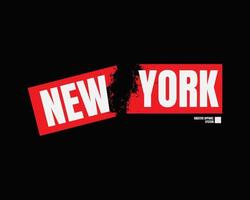 New York vectorillustratie en typografie, perfect voor t-shirts, hoodies, prints enz. vector