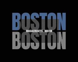 Boston illustratie typografie. perfect voor het ontwerpen van een t-shirt vector