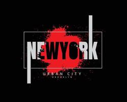 New York vectorillustratie en typografie, perfect voor t-shirts, hoodies, prints enz. vector