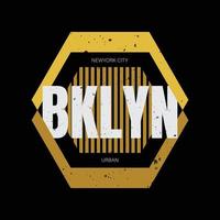 Brooklyn illustratie typografie. perfect voor het ontwerpen van een t-shirt vector