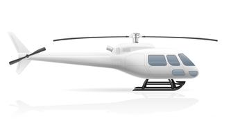 civiele passagier helikopter vectorillustratie vector