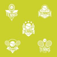 tennis logo ontwerp vector