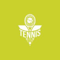 tennis logo ontwerp vector