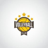 volleybal logo ontwerp vector. geschikt voor uw volleybalteamlogo vector