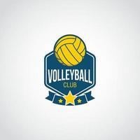 volleybal logo ontwerp vector. geschikt voor uw volleybalteamlogo vector