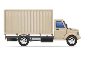 vrachtvrachtwagen voor transport van goederen vectorillustratie vector