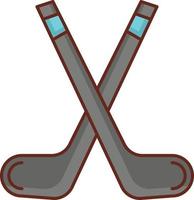 hockey vectorillustratie op een transparante achtergrond. premium kwaliteit symbolen. vector lijn egale kleur pictogram voor concept en grafisch ontwerp.