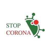 covid-19 coronavirus concept inscriptie typografie ontwerp logo vector
