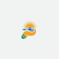 zonne-logo ontwerp vector sjabloon