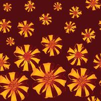 Abstract bloemen naadloos patroon. Zomer bloem achtergrond. vector