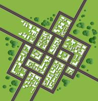 Plan stad vector