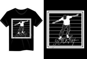 jeugd skateboarder grijstinten vintage design vector