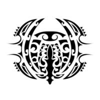 tatoeage in Polynesische stijl. Polynesië patroon. geïsoleerd. vector. vector