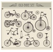 Oude fietsen vector