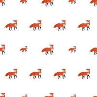 naadloos patroon met vos. geschikt voor achtergronden, ansichtkaarten en inpakpapier. vector. vector