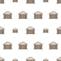 naadloos patroon met pantheon. eindeloze achtergrond. goed voor ansichtkaarten, prenten, inpakpapier en achtergronden. vector. vector