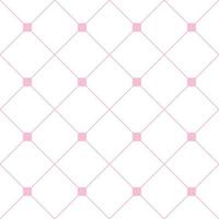 licht roze vierkante diamant raster witte achtergrond. klassieke minimale patroon textuur achtergrond. vector